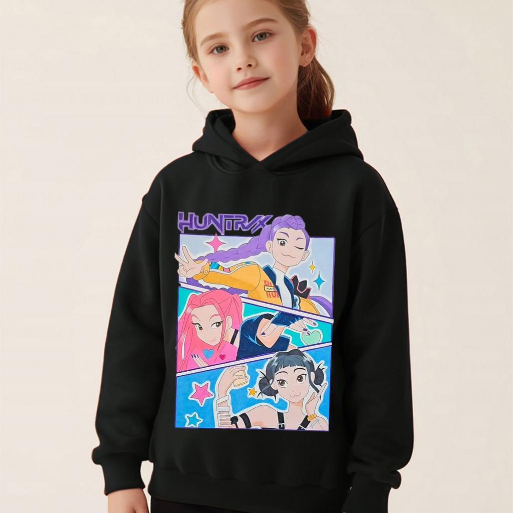 Fashionable Cute Cartoon Printed Children's Hoodie Casual Comfortable High Quality Hoodie Warm Autumn Winter