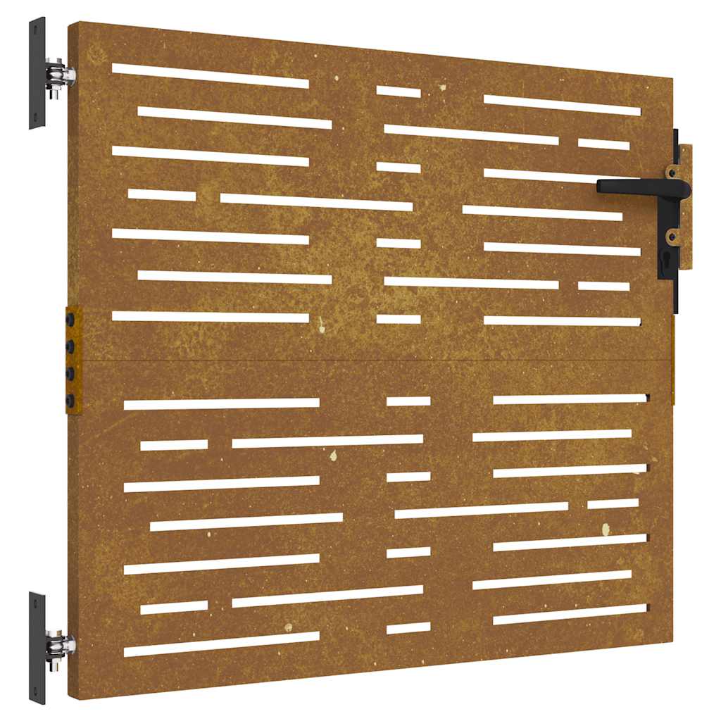 Garden Gate 85 x 100 cm Corten Steel Square Design