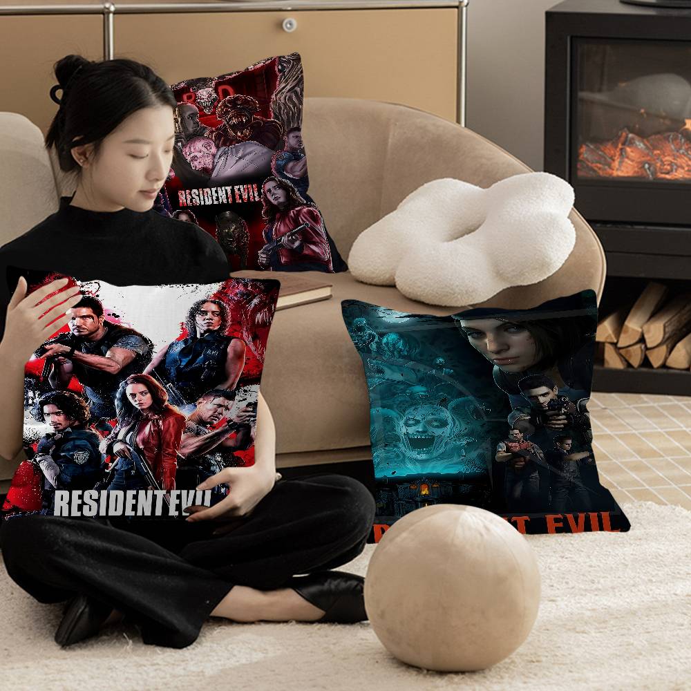 Classic Video Game RResidentsEEvils Pillow Gifts Home Office Furnishings Bedroom Sofa Car Cushion Cover Case 45x45cm
