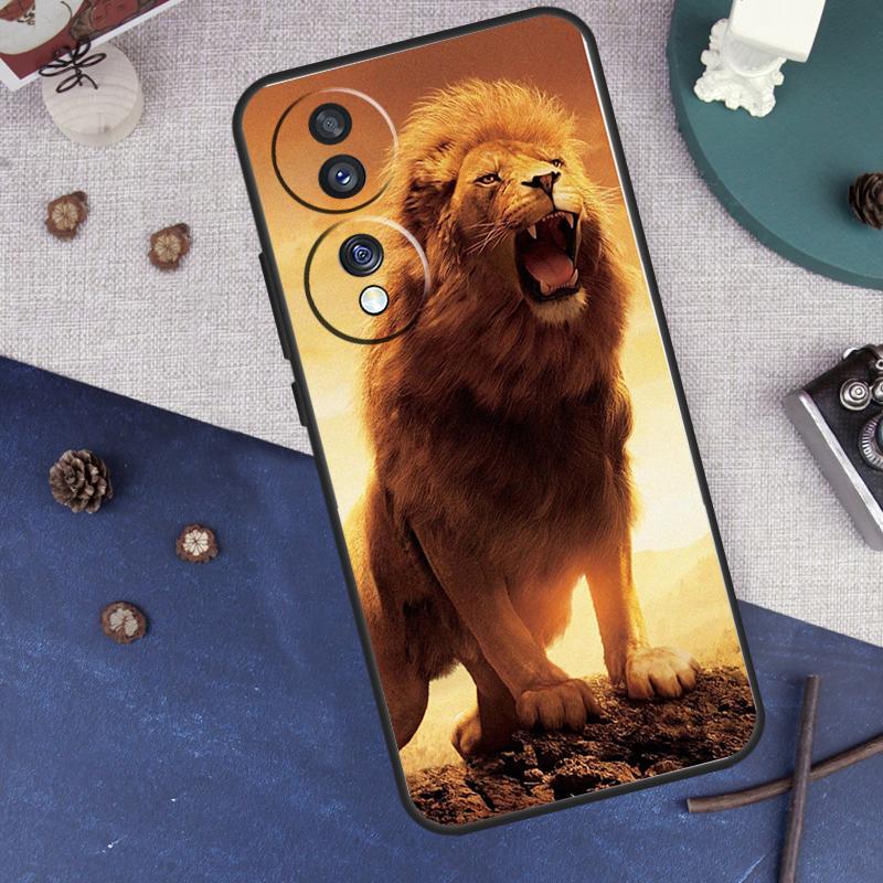 Roaring Lion Case For Honor Magic 7 6 5 8 Pro Cover For Honor 400 200 50 70 90 Lite X8a X8b X9a X9b X9c