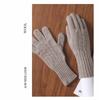 100% Wool Women Touchscreen Wool Gloves with Wrist Warmers Knitted Cable Warm Soft Winter Gloves