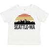 Inktastic Seattle Washington Skyline Sunset Toddler T-Shirt Cities 80s Clothing