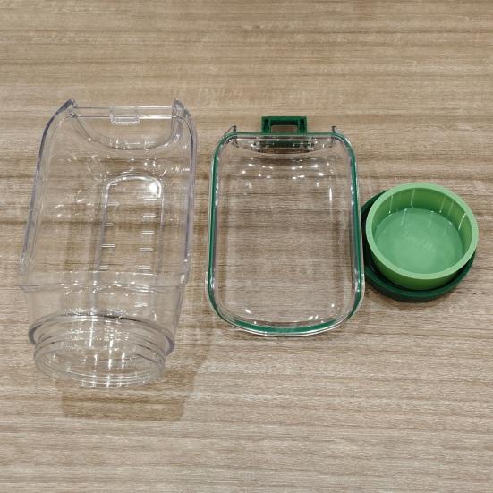 Salad Pods Jar Vertical Layering Container with Built-in Dressing Box & Fork Leak-Proof Converts to Salad Bowl Portable Snack Container for Meal Prep