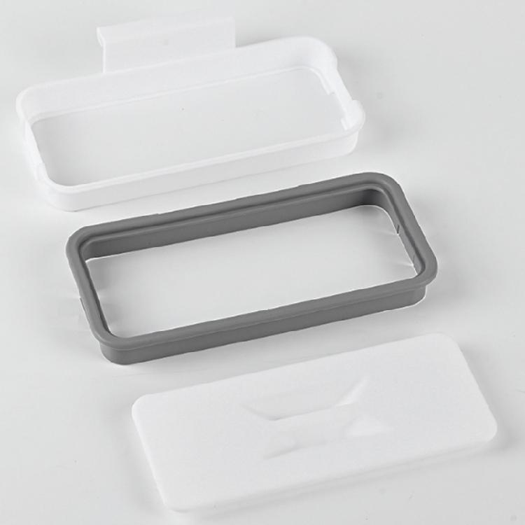 Removable Cabinet Door Garbage Bag Holder With Lid Trash High Strength Plastic Storage Rack For Indoor and Outdoor Use