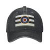 D-Day Stripes With RAF Roundel Denim Fabric Cap Casual Baseball Caps Adjustable Hat Summer Unisex Baseball Hats