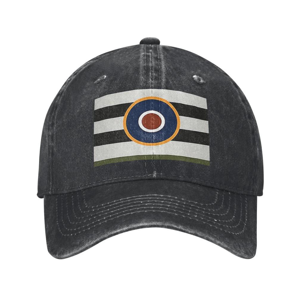 D-Day Stripes With RAF Roundel Denim Fabric Cap Casual Baseball Caps Adjustable Hat Summer Unisex Baseball Hats