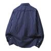 Men S Loose Striped Long Sleeve Casual Shirt