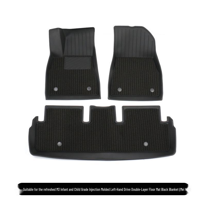 Custom TPE Floor and Trunk Mats for Tesla Model 3 & Y