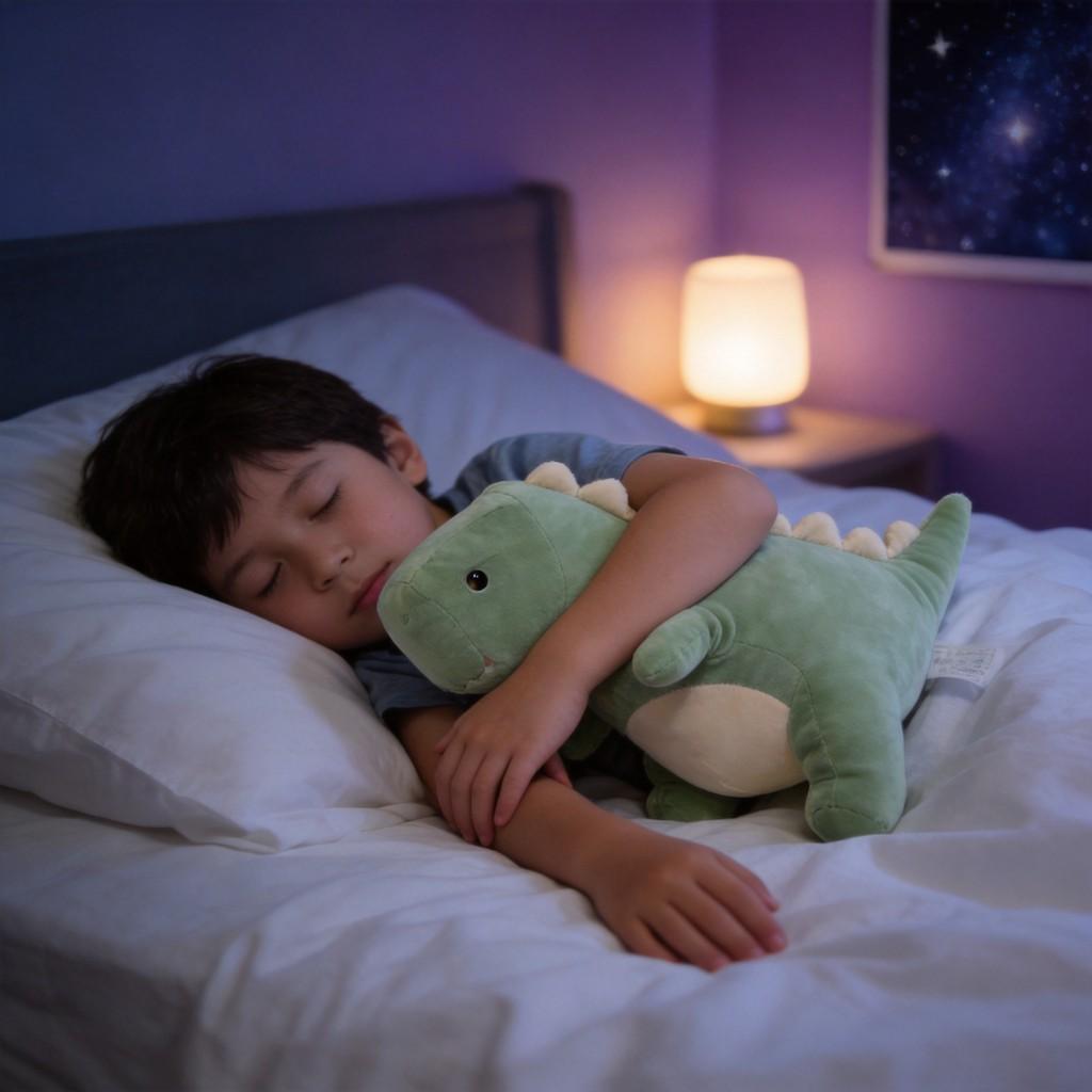 Plush Dinosaur Toy With Crystal Soft Material For Kids And Adults