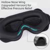 Soft Padded 3D Eye Mask Breathable Blindfold Three Dimension Design Sleeping Eye Mask  Comfortable