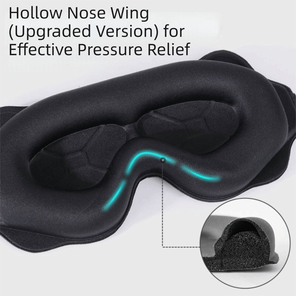 Soft Padded 3D Eye Mask Breathable Blindfold Three Dimension Design Sleeping Eye Mask  Comfortable
