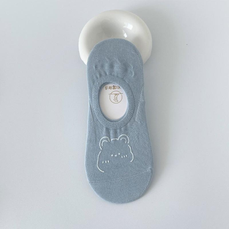 Boat Socks for Women, Summer Thin and Cute Bear Socks for Women, Shallow Invisible Socks for Women, and Short Socks for Women