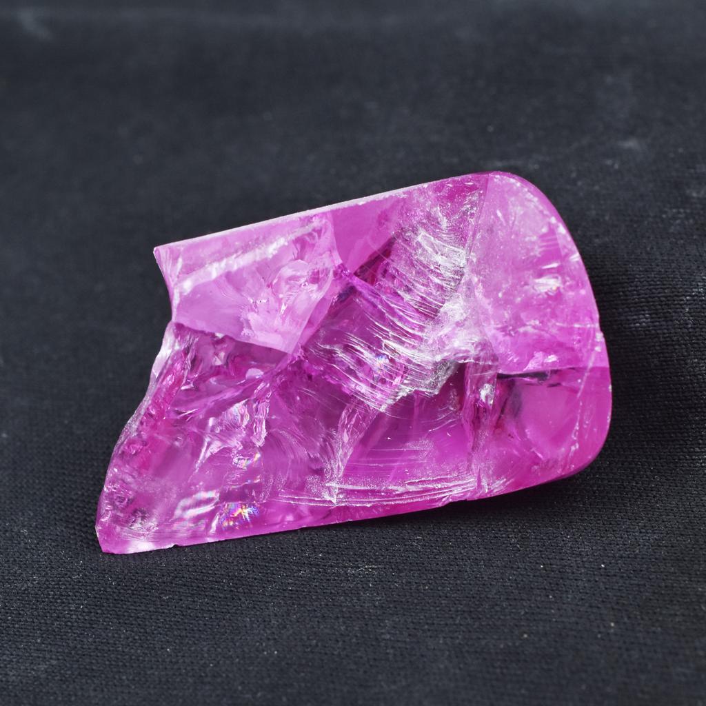 Natural Pink Zircon Loose Gemstone 129.20 ct Raw Uncut Rough for Lapidary and Gem Collections
