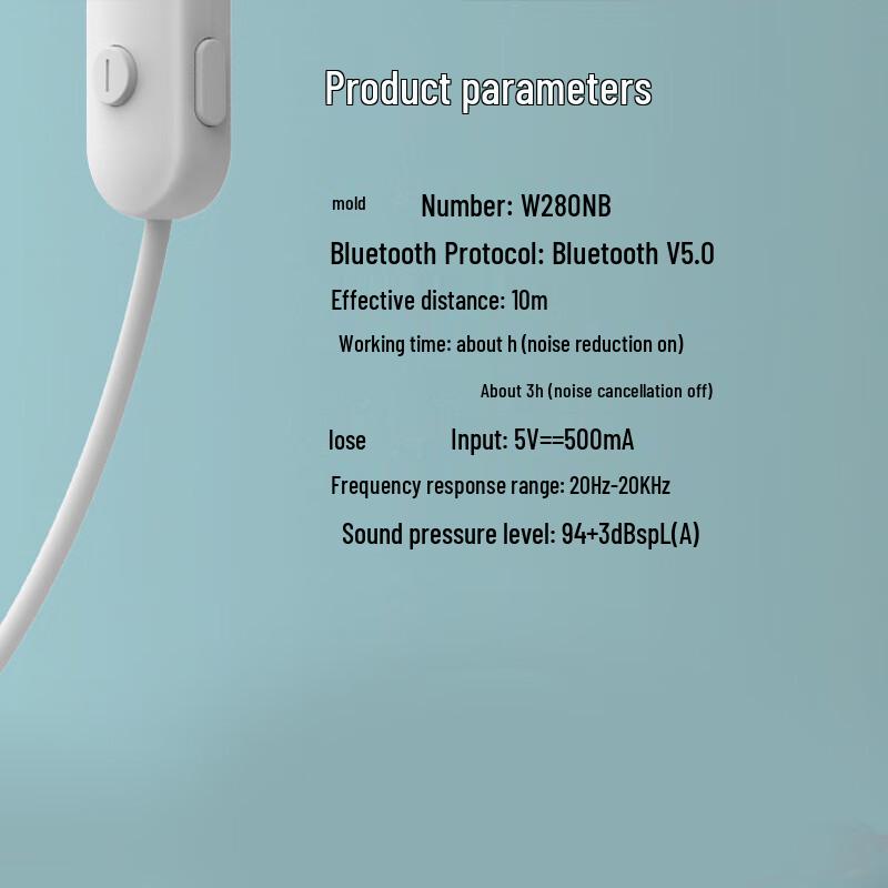 Edifier W280NB Active Noise Cancelling Bluetooth Neckband Sport Earphones