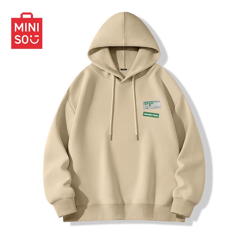 MINISO Men's Trendy Heavyweight Hooded Sweatshirt