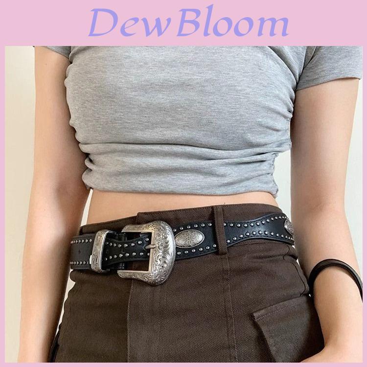 Punk Style Metal Belt With Rivets For Fashionable Women Summer Accessory