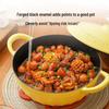 Buydeem Multi-functional Enamel Cast Iron Stew Pot
