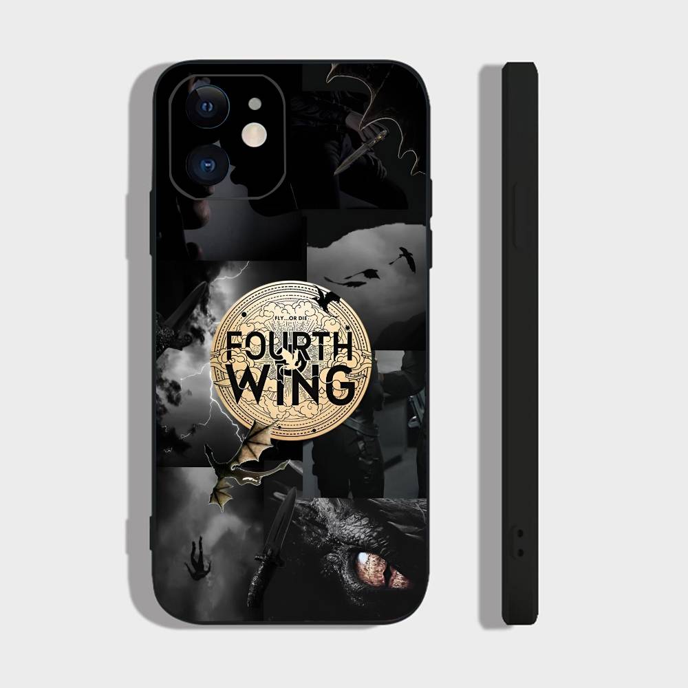 Dragon F-Fourth W-Wing For IPhone 15 16 14 Plus 13 12 11 17 Pro Max 17 Air Black Soft Phone Cover