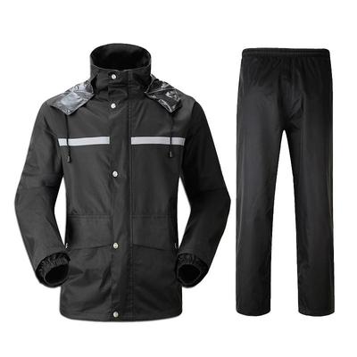 Men's Fashion Motorcycle Fishing Suit Two-piece Outdoor Windproof Waterproof Rain Coat and Pants