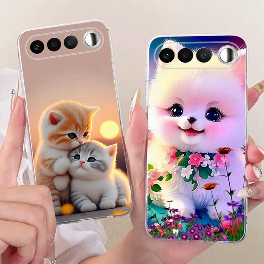 For Realme 16 5G Cases Cute Cat Cartoons Painted Soft Silicone Bumper Shell For Realme16 5G RMX5171 Phone Coque