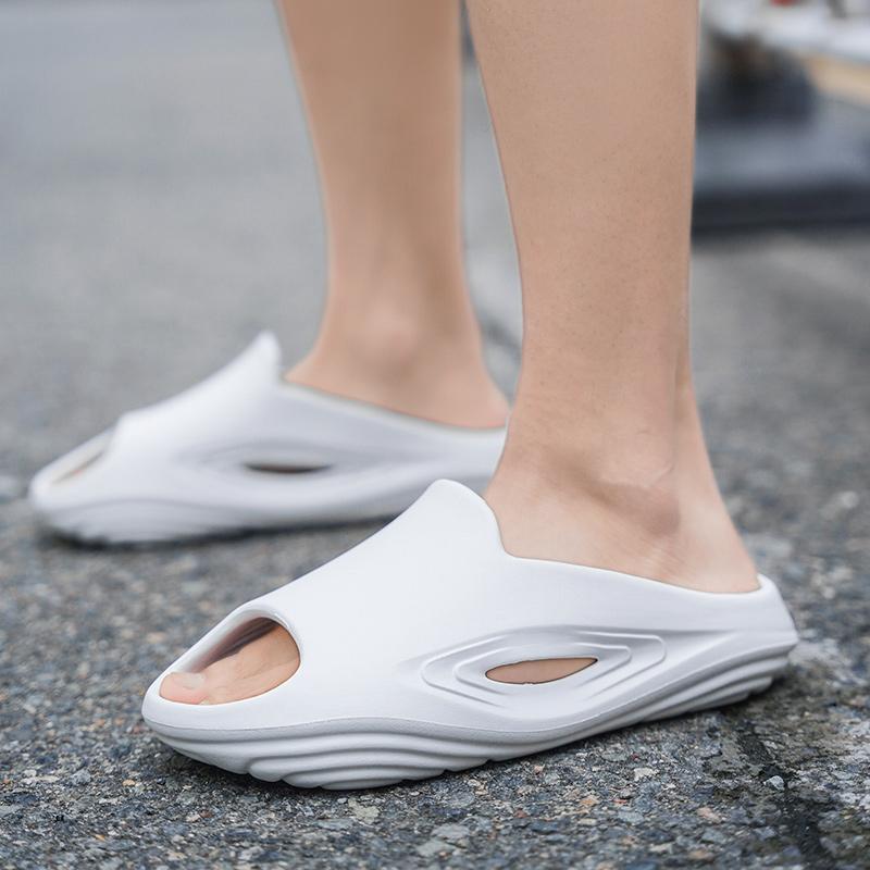 38-45 Herren Groß Mode Weiche Sohle Einzeiler Pantoletten Zuhause Freizeit Hausschuhe Strandsandalen