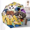 1pc Captain Tsubasa Outdoor Umbrella - Automatic Opening/Closing, Portable 3-Fold Design with 8-Rib Iron Frame - Perfect Gift for Fans, Travelers, Dai