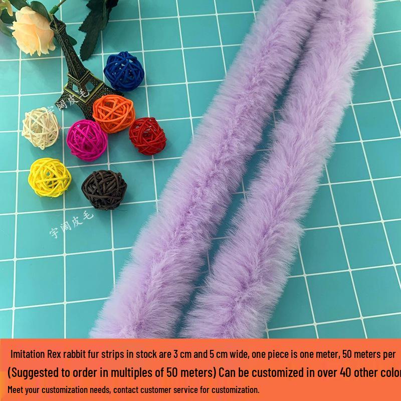 Imitation Rabbit and Mink Fur Strips: Autumn/Winter Cheongsam Accessories, Cuffs, Cape Trim