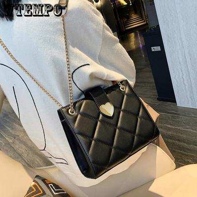 Bag Female Single Shoulder Crossbody Bag Texture Fashion Chain Bag Large Capacity Bag