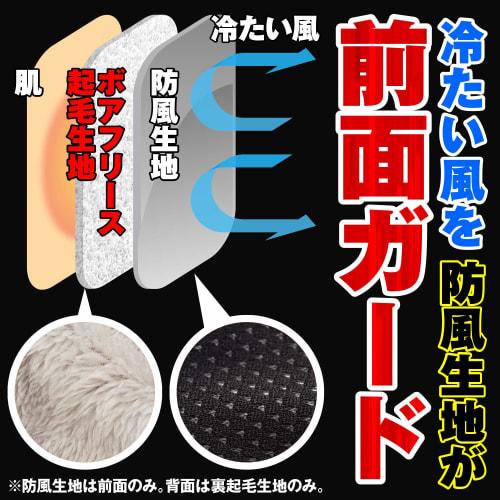 Daytona Motorcycle Inner Pants, Autumn/Winter, Boa Included, Windproof, Cold Protection, DI-008FA, Black, L Size 31944