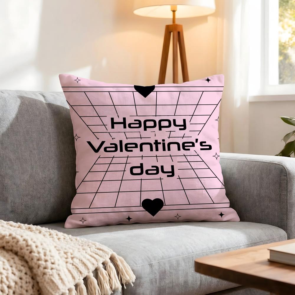 Holiday Valentine'S Day Cushion Cover 1Pcs Decorative Covers Soft Cushion Case For Sofa Couch Decor 40X40 45X45 Pillowcases