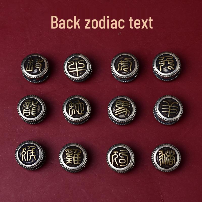Durable Zodiac Buddha Mantra Bracelet - Double-Sided Pattern for Men & Women
