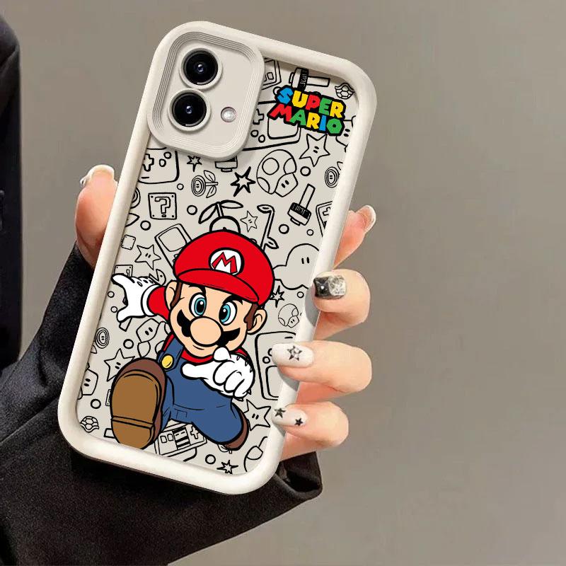 Super-Bros Phone Case for Marios Motorola Moto Edge 40NEO 50 Pro 60 Fusion G05 G14 G15 G24 G32 G35 G52 G53 G60 G75 G84 G85 Cover