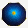 1pc Mandala Artwork Auto-Fold Umbrella with One-Touch Open/Close - 8 Reinforced Ribs for Windproof Stability,  yy251118201