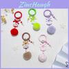 Metal Keyring With Multicolored Ball Charms For Car Keys And Personal Items