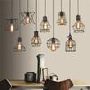 Chandelier Simple Fashion Retro Indoor Industrial Wind Bar Small Iron Lamps Cage