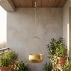 Teardrop Hanging Planter Modern Minimalist Basket Smooth Painted