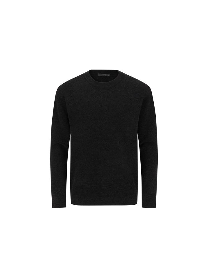 AND Z Men'S Textured Knit Round Neck Knit_Bzg1Er1101