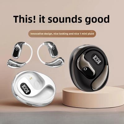 Knochenleitungs-Bluetooth-Kopfhörer, kabellos, ultralanglebig, ohrenlos, ohrmontiert, Bewegungsgeräuschunterdrückung