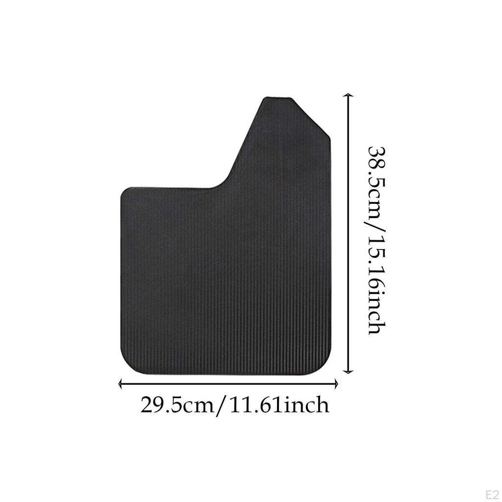 4 Pieces Car Mudguard Mudflaps Front and Rear Set Auto Accessories Easily Install Flexible Vehicle