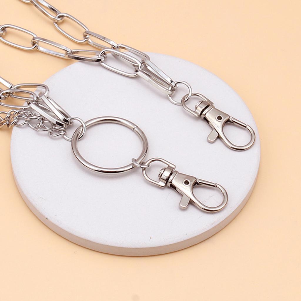 Pants Chain Punk Jeans Chain Wallet Jewelry Unisex Trousers Ornament Aesthetic Heart Wing Chain for Party/Daily Wear