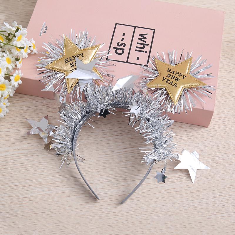 Pentagram Happy New Year Headband - European & American Party Hair Accessories