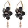 Japanese And Korean Personality Peas Transparent White Women Crystal Earrings Jewelry Lover Tears Brincos