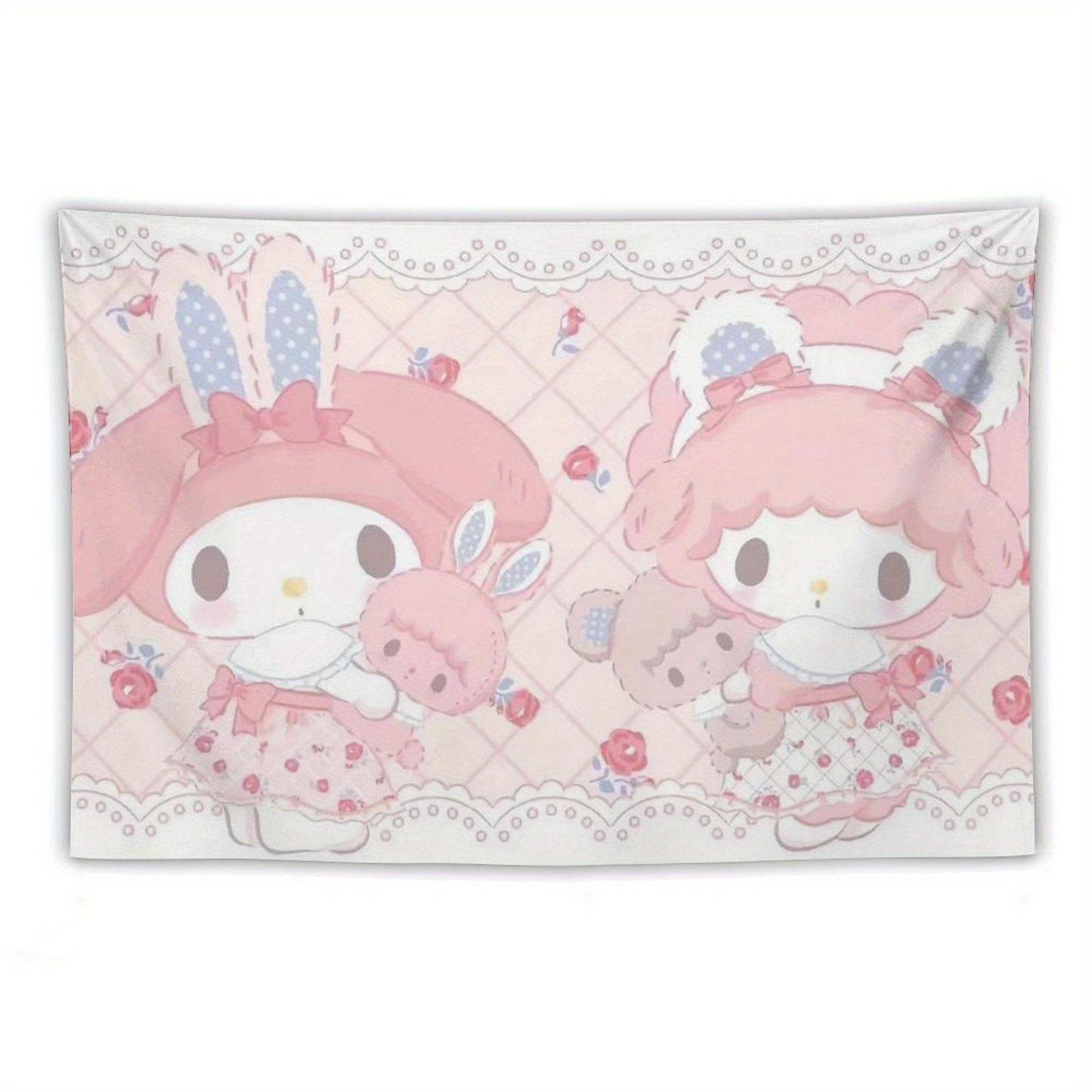 

Sanrio Melody and Sweetheart Piano Printed Tapestry Cartoon Theme Bedroom Decoration Suitable for Dormitory Home Decoration 74x94cm(29x37in)