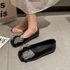 2025 High Quality Hot Sale Women's Flats Outdoor Rhinestones Butterfly-knot Soft Bottom Slip On Flats Casual Daily Walking Shoes