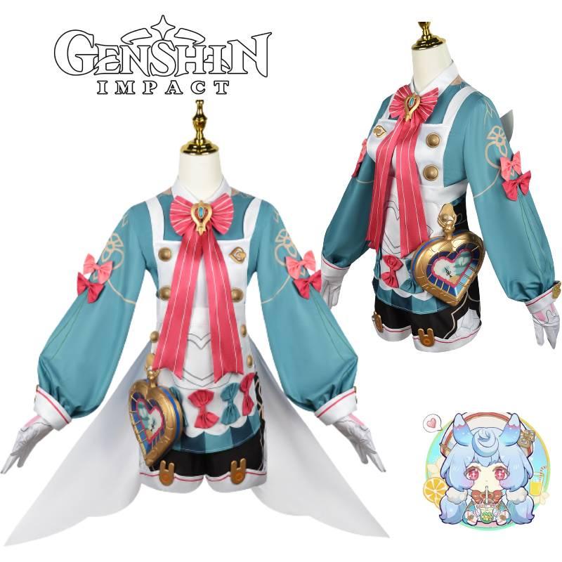 Original Sin- Higewen Cosplay Anime Game Costume Set Soft Fabric 2023 Summer Xs-xxxl