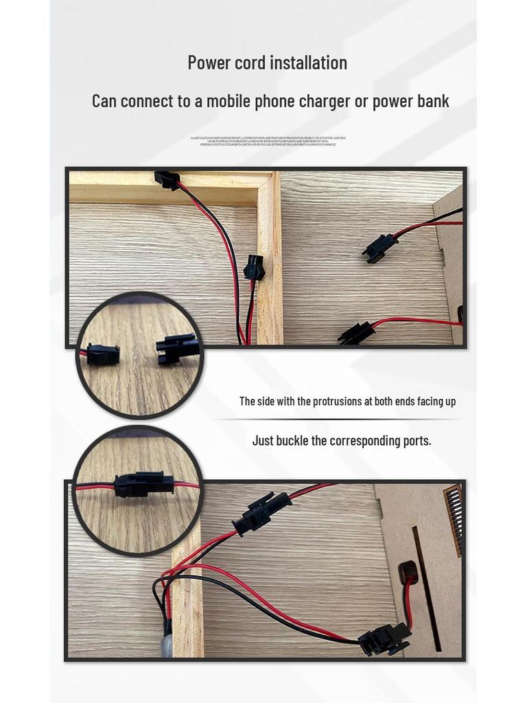 1:32 Scale Wooden Garage Model with Lights & Acrylic Dust Cover