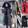 Women's Fashion Autumn And Winter Slim Mid-Length Thickening Warm Cotton Jacket