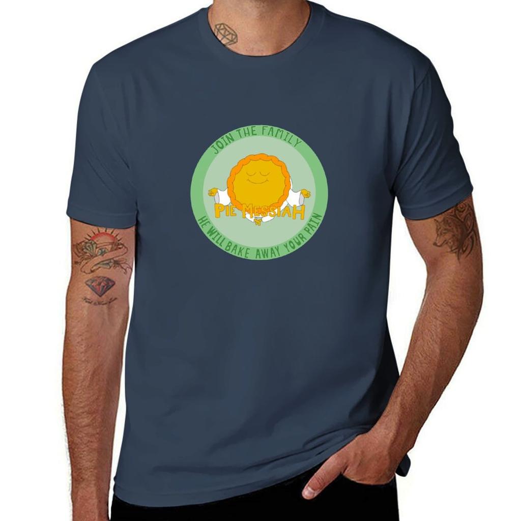Pie Messiah Midnight Gospel Tshirt Simple Solid Color Crew Neck Tee