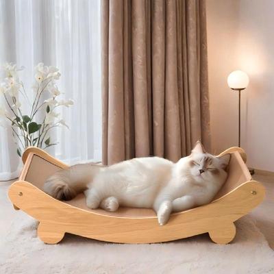 Abnehmbares Katzenkratzbrett Verschleißfestes Katzenschlafbett Multifunktions-Haustierspielzeug Katzenkratzmatten Sisalhanf Katzenmöbel