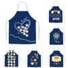Cartoon Rainbow Pattern Roasted Coffee Apron Adult Sleeveless Kitchen Home Work Roasted Waist Bib